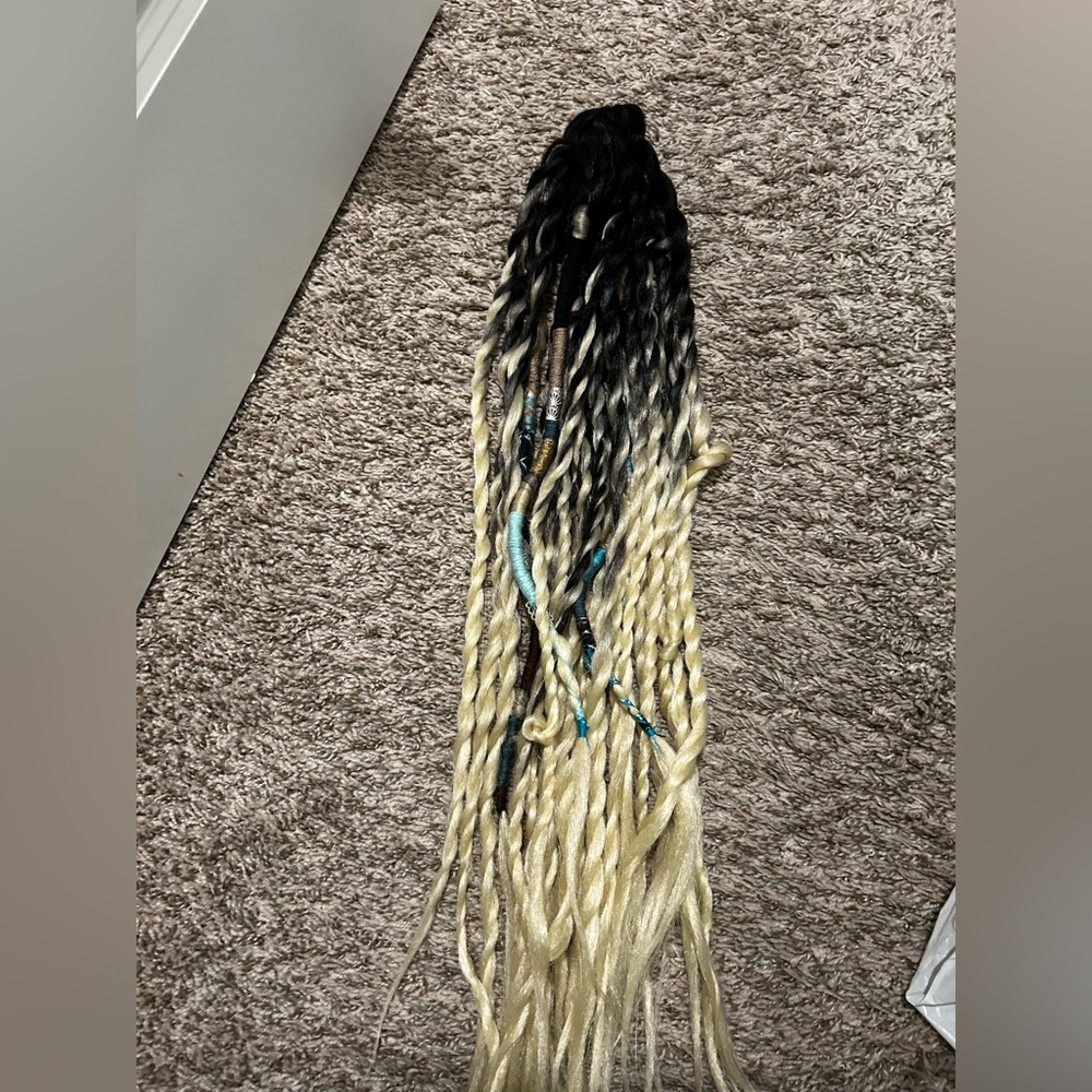 Stylish Ombre Braided Hair ponytail Extension